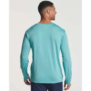 Men’s Long Sleeve Dry Fit Pocket T-Shirts - 4 Pack