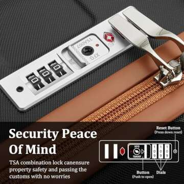 imiomo Carry on Luggage, 20 IN Carry-on Suitcase with Spinner Wheels, Hardside 3PCS Set Lightweight ...