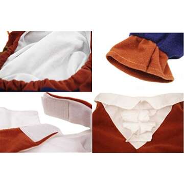 TOPSUNG Cool Caribbean Pirate Pet Halloween Costume for Small to Medium Dogs/Cats, Size S