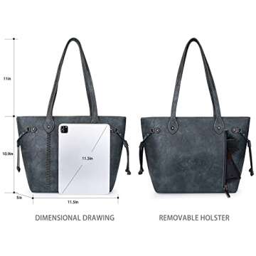 Montana West Tote Bags for Women Top Handle Satchel Purses and Handbags Ladies Shoulder Bags,MWC-G097-JN