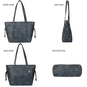 Montana West Tote Bags for Women Top Handle Satchel Purses and Handbags Ladies Shoulder Bags,MWC-G097-JN