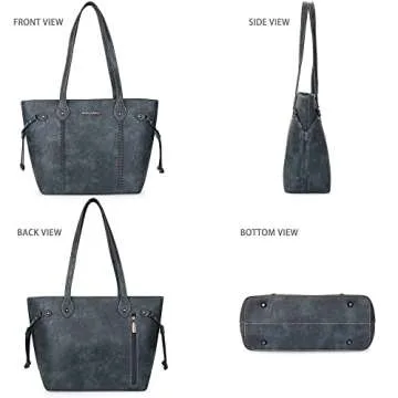 Montana West Tote Bags for Women Top Handle Satchel Purses and Handbags Ladies Shoulder Bags,MWC-G097-JN