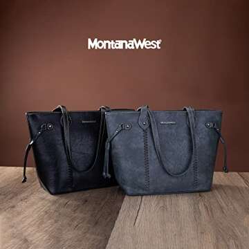 Montana West Tote Bags for Women Top Handle Satchel Purses and Handbags Ladies Shoulder Bags,MWC-G097-JN