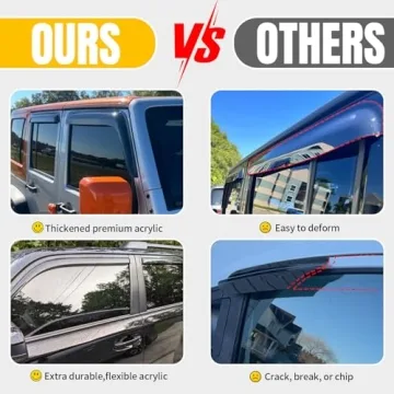 CMVT Toyota Camry Window Visors 2018-2024 Durable Rain Guards