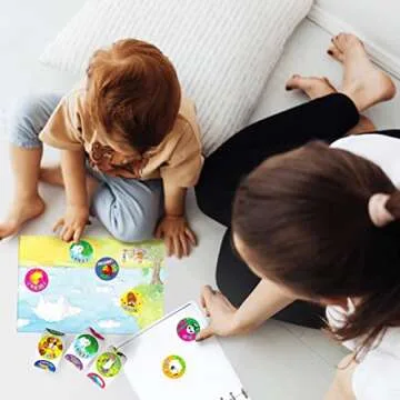 1800 Teacher Reward Encouragement Motivational Spanish Espanol Sticker in 36 Animal Designs for Teachers, Classroom Use (Each Measures 1” in Diameter)