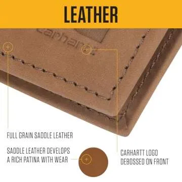 Durable Carhartt Men's Casual Leather Wallets for Everyday Use