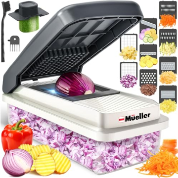 Mueller 9-Blade Vegetable Chopper & Slicer for Kitchen