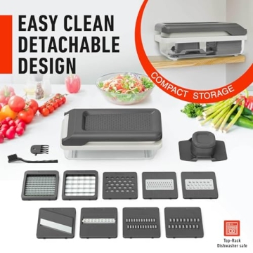 Mueller 9-Blade Vegetable Chopper & Slicer for Kitchen