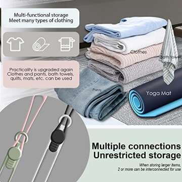 Nearockle Silicone Cable Ties 24PCS for Effective Cable Management