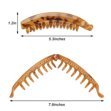 10 Large Nonslip Banana Clips – Colorful Hair Solutions