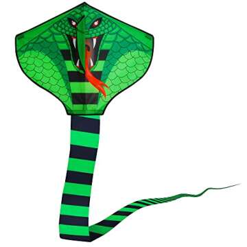 4 Pack Kites - Fire Dragon, Green Snake, & More for Family Fun Outdoors