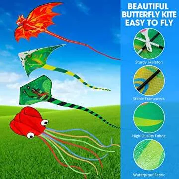 4 Pack Kites for All Ages - Fun Outdoor Adventure Toys