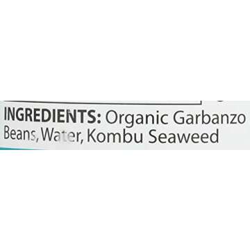 Eden Organic Garbanzo Beans, 15 oz Can, No Salt, Non-GMO, Gluten Free, Vegan, Kosher, U.S. Grown, Heat and Serve, Macrobiotic, Chickpeas