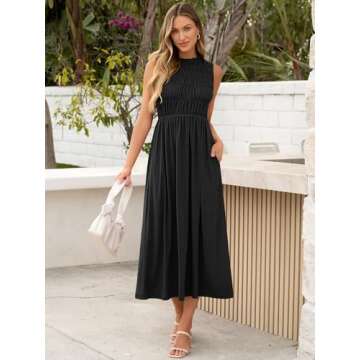 ANRABESS Women's Casual Maxi Dress with Pockets