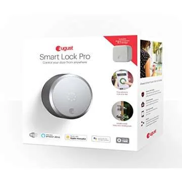 August Smart Lock Pro + Connect Hub - Keyless Entry Smart Lock