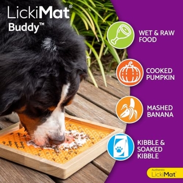 LickiMat Classic Buddy Lick Mat: Slow Feeder for Dogs