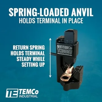TEMCo Hammer Lug Crimper Tool - Reliable Heavy-Duty Crimping