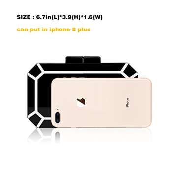 BRANDWINLITE Women's Evening Handbag box clutch Acrylic Clutch Shoulder Bag Clutch purese for Party Evening Bag