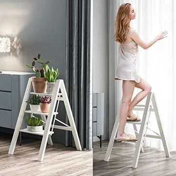Lightweight Folding Step Ladder for Home and Office