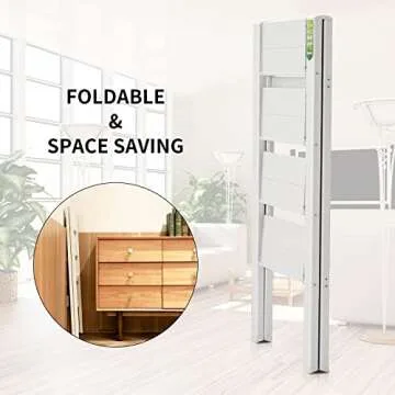 Lightweight Folding Step Ladder for Home and Office