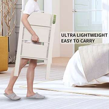 Lightweight Folding Step Ladder for Home and Office