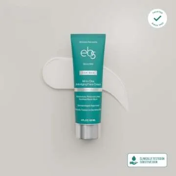 eb5 Men’s All-in-one Anti-Aging Face Cream | Formulated with Retinol, Vitamins E, B5, and A to Moisturize, Reduce Lines and Soothe Razor Burn - 4 Fl Oz