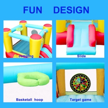 WELLFUNTIME Bounce House for Kids - Fun & Safe Jumping Castle