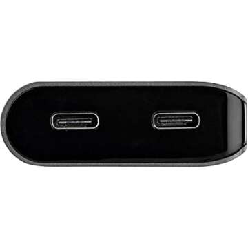 StarTech.com USB C Multiport Adapter - USB-C to HDMI or Mini DisplayPort 4K 60Hz, 100W Power Delivery Pass-Through, 4-Port 10Gbps USB Hub - USB Type-C Mini Dock - w/ 12" Attached Cable (DKT31CMDPHPD)