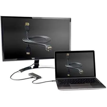 StarTech.com USB C Multiport Adapter - USB-C to HDMI or Mini DisplayPort 4K 60Hz, 100W Power Delivery Pass-Through, 4-Port 10Gbps USB Hub - USB Type-C Mini Dock - w/ 12" Attached Cable (DKT31CMDPHPD)