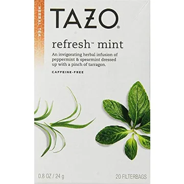 Tazo Herbal Tea Refresh Mint - Pack of 2 - 40 Tea Bags Total