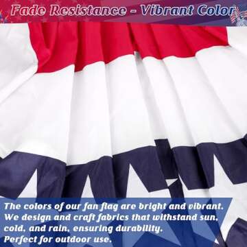 4th of July Decorations: USA Banner, Outdoor Bunting