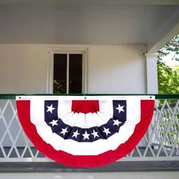 4th of July Decorations: USA Banner, Outdoor Bunting