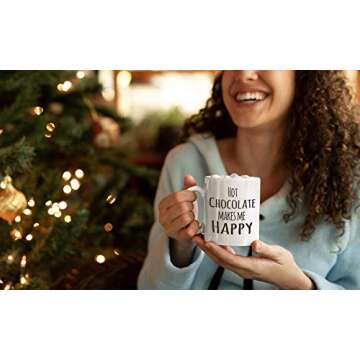 4 All Times Hot Chocolate Makes Me Happy Mug (11 oz)