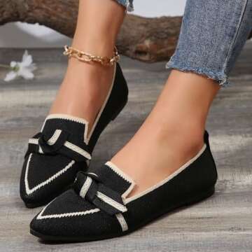 Stylish Bow Trim Slip-On Loafers for Every Family Member