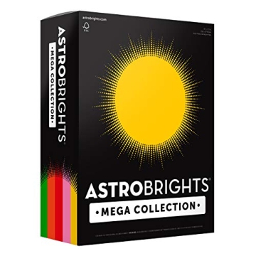 Astrobrights Mega Collection: Retro 5-Color Assortment, 320 Sheets of Vibrant Cardstock