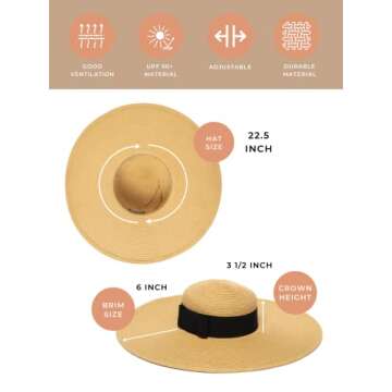 San Diego Women's Floppy Sun Hat with UPF 50+ Protection