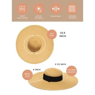 San Diego Women's Floppy Sun Hat with UPF 50+ Protection