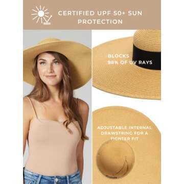 San Diego Women's Floppy Sun Hat with UPF 50+ Protection