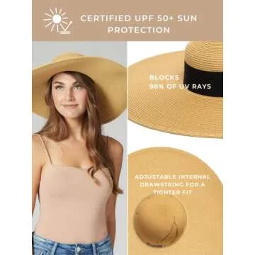 San Diego Women's Floppy Sun Hat with UPF 50+ Protection