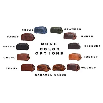 Premium Leather Toiletry Travel Pouch for Stylish Travel