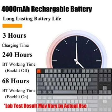 Keychron K8 Tenkeyless Mechanical Keyboard Wireless/Wired, Hot-Swappable Multitasking Bluetooth Computer Keyboard with White Backlit, N-Key Rollover, Gateron G Pro Brown Switch 87 Keys for Mac Windows