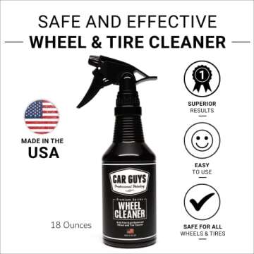 CAR GUYS Wheel Cleaner | Effective Rim and Tire Cleaner | Safe & Versatile Brake Dust Remover for Al...