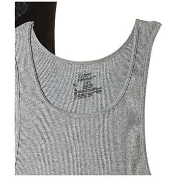 Hanes mens Comfortsoft Moisture Wicking Tagless Tank Undershirts - Multipacks undershirts, Assorted 2-pack, Small US