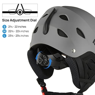 ILM Ski & Snowboard Helmet Designed for Safety & Comfort