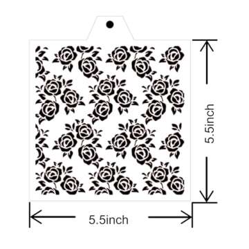 Stencil Genie 16 Pcs 5.5x5.5in Baking Stencils for Royal Icing, Airbrush; Sugar Cookies; Craft Painting