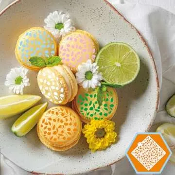 Stencil Genie 16 Pcs 5.5x5.5in Baking Stencils for Royal Icing, Airbrush; Sugar Cookies; Craft Painting