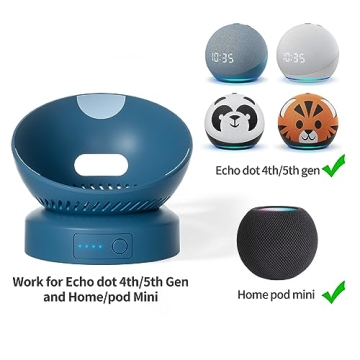 Portable Battery Base for Echo Dot 5th Gen HomePod Mini