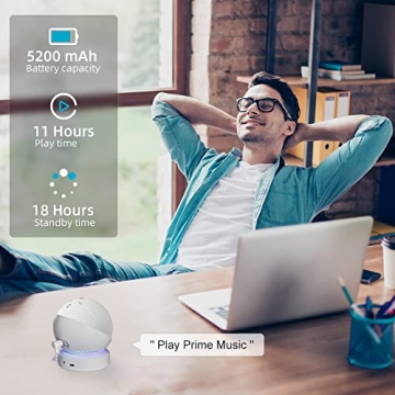 Portable Battery Base for Echo Dot 5th Gen HomePod Mini