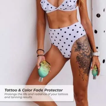 Jeallis Dark Tanning Lotion with Tattoo Protection and Bronzers