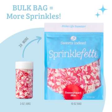 Sweets Indeed Bulk Sprinkle Mix for Cakes & Desserts